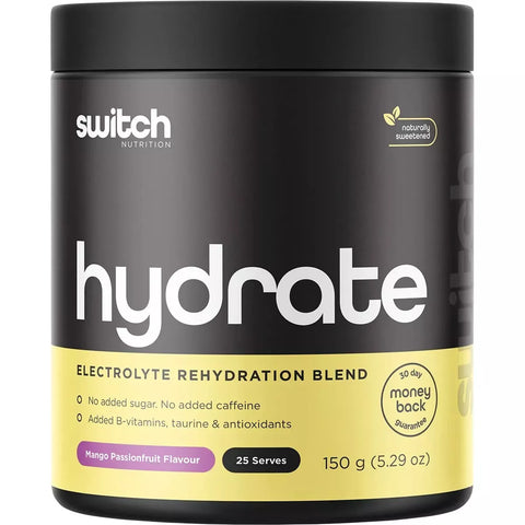 Switch Nutrition Hydrate Electrolytes Mango Passionfruit 150g
