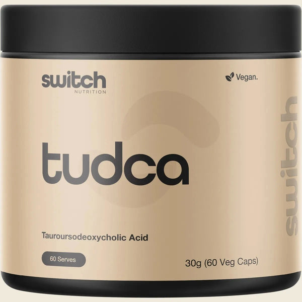 Switch Nutrition Tudca 60 Capsules 100% Tauroursodeoxycholic Acid