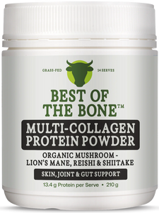 Best of the Bone Multi-Collagen Protein Powder Organic Mushroom 210g