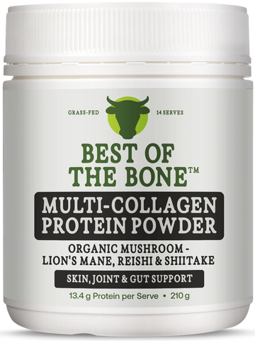 Best of the Bone Multi-Collagen Protein Powder Organic Mushroom 210g