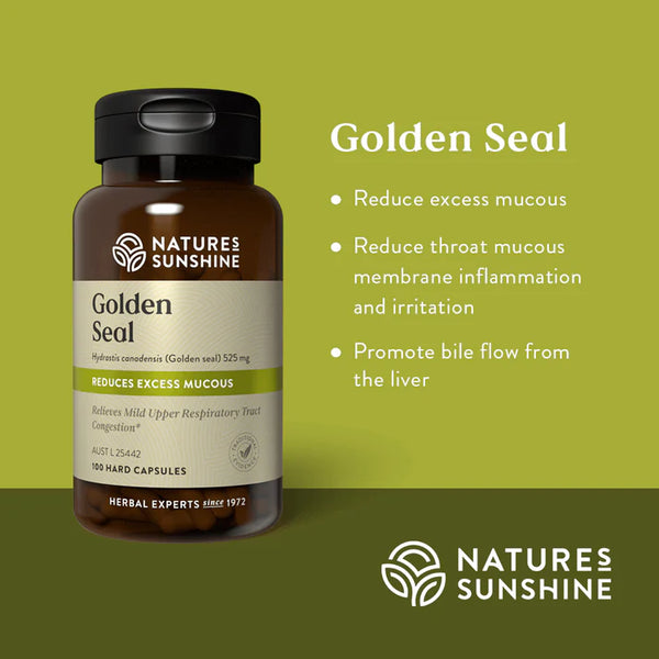 Nature's Sunshine Golden Seal 525mg 100 Capsules