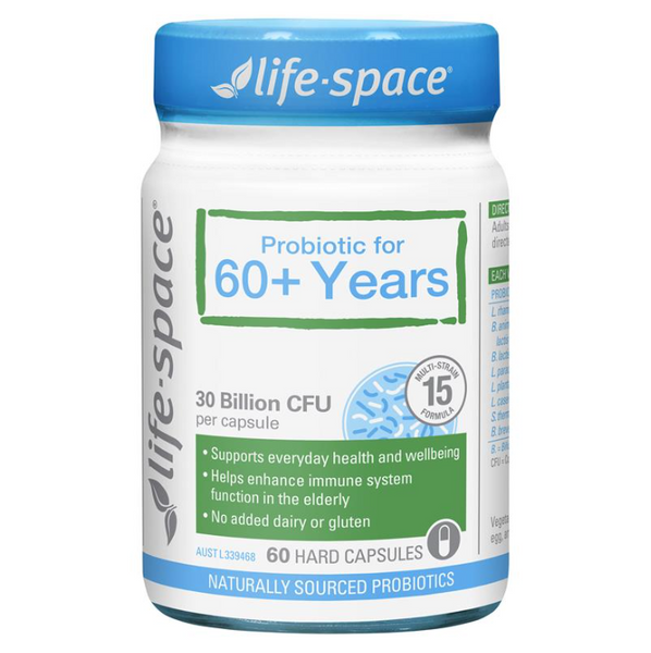 Life Space Probiotic for 60+ Years 30 Billion CFU 60 Capsules
