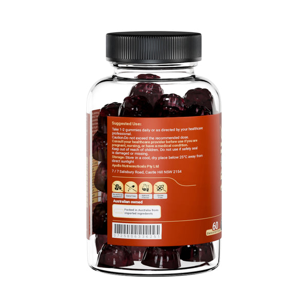 Apollo Black Seed Oil Blackcurrant Flavoured 60 Gummies