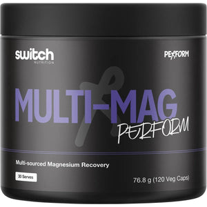 Switch Nutrition Multi-Mag Perform 120 Capsules Mutil-sourced Magnesium Recovery