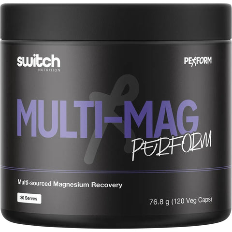 Switch Nutrition Multi-Mag Perform 120 Capsules Mutil-sourced Magnesium Recovery
