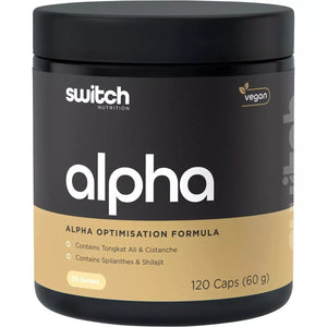 Switch Nutrition Alpha Optimisation Formula 120 Capsules for Male