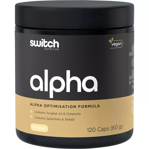 Switch Nutrition Alpha Optimisation Formula 120 Capsules for Male