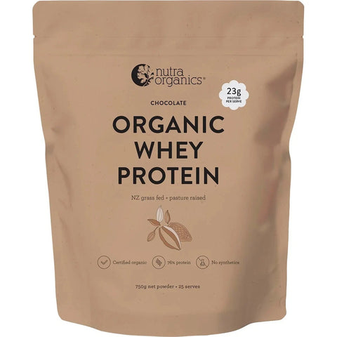 Nutra Organics Organic Whey Protein Chocolate 750g