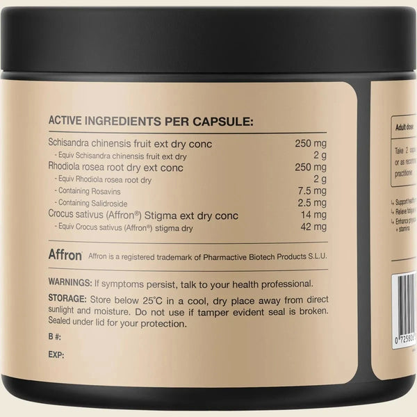 Switch Nutrition Saffron + Rhodiola Stress Relief Formula 60 Capsules