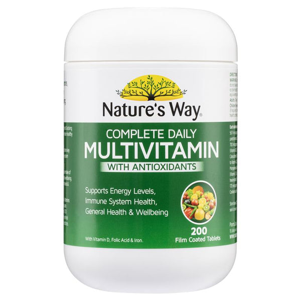Nature's Way Complete Daily Multivitamin with Antioxidants 200 Tablets