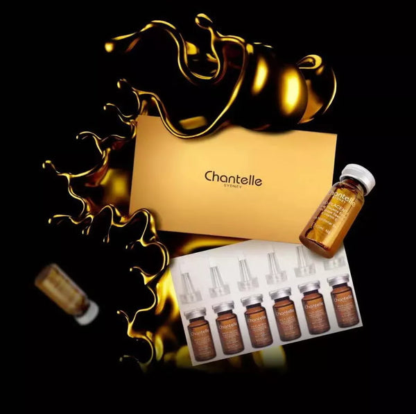 Chantelle Bio Placenta 100% Pure Sheep Placenta Essence 6 x 10ml Serum Gold