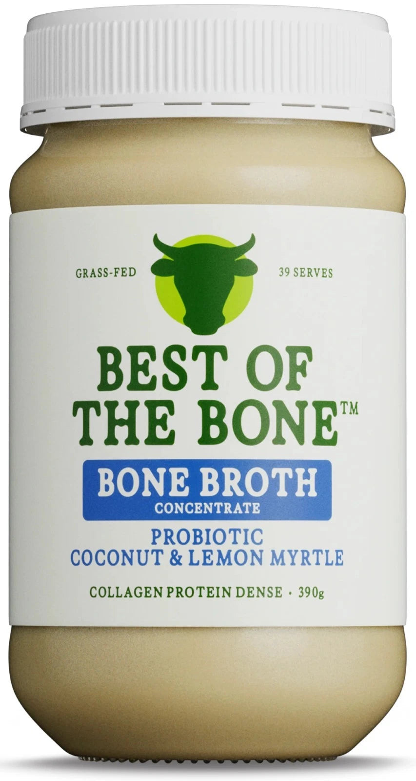 Best of the Bone Bone Broth Concentrate Probiotic Coconut Lemon Myrtle 390g