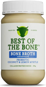 Best of the Bone Bone Broth Concentrate Probiotic Coconut Lemon Myrtle 390g