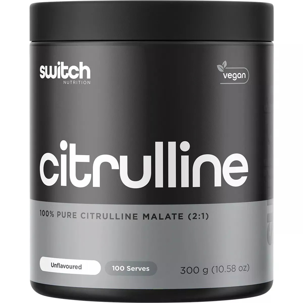 Switch Nutrition Citrulline Unflavoured 300g 100% Pure Citrulline Malate 2:1