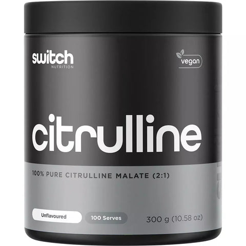 Switch Nutrition Citrulline Unflavoured 300g 100% Pure Citrulline Malate 2:1