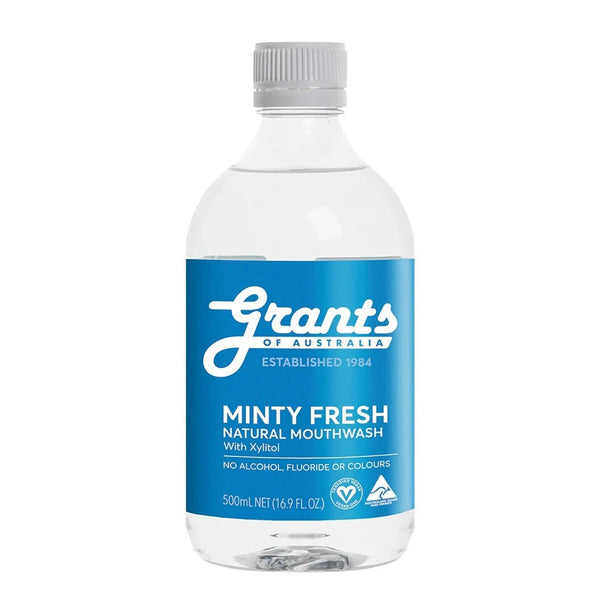 Grants Of Australia Natural Mouthwash Minty Fresh 500ml
