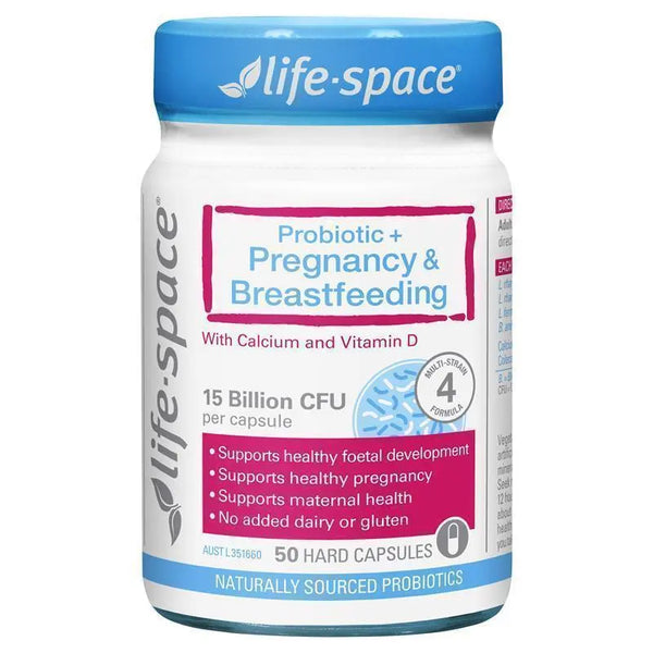 Life Space Probiotic+ Pregnancy & Breastfeeding 15 Billion CFU 50 Capsules