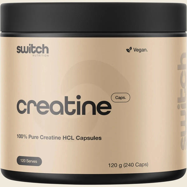 Switch Nutrition Creatine 240 Capsules 100% Pure Creatine HCL