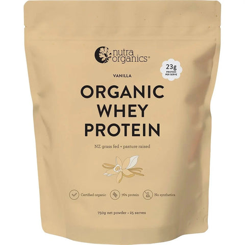 Nutra Organics Organic Whey Protein Vanilla 750g