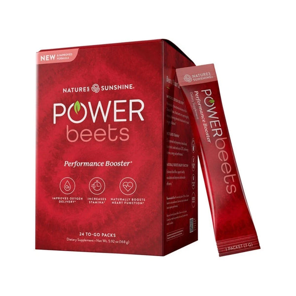 Nature's Sunshine Power Beets Superfood Performance Booster 7g x 24 Sachet