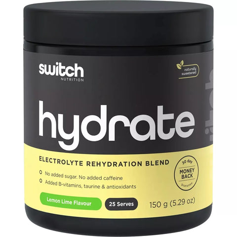 Switch Nutrition Hydrate Electrolytes Lemon Lime 150g