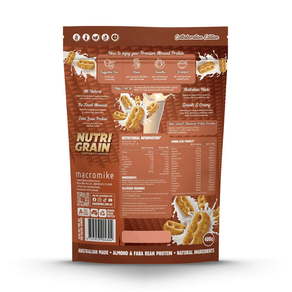 Macro Mike x Kellogg's Premium Almond Protein Nutri-Grain Inspired 400g