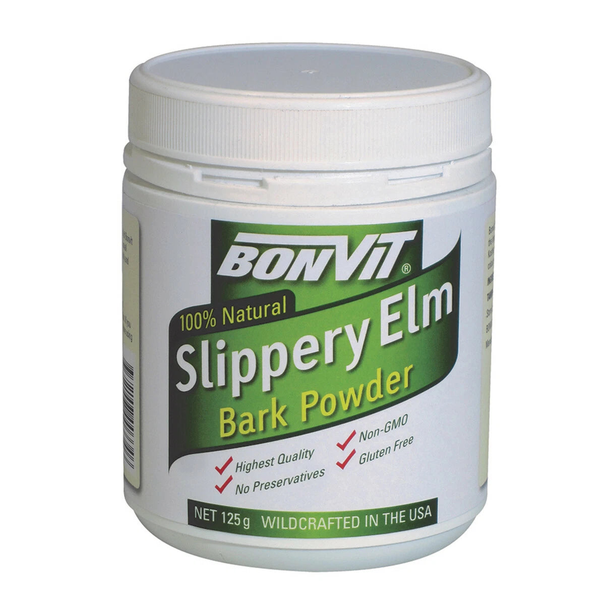 Bonvit 100% Natural Slippery Elm Bark Powder 125g – AS Beauty & Health
