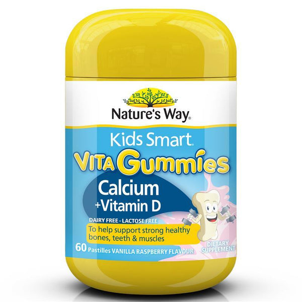 Nature's Way Kids Smart Vita Gummies Calcium + Vitamin D 60 Pastilles