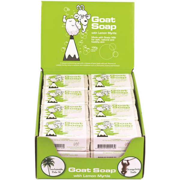 Goat Soap with Lemon Myrtle 100g x 24 units