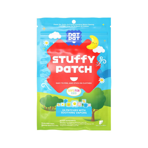 NATPAT Stuffy Patch Organic Stickers x 24 Pack