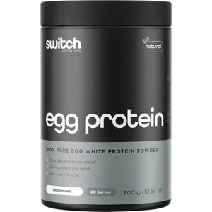 Switch Nutrition Egg Protein 300g Unflavoured 100% Pure Egg White Protein