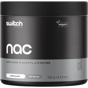 Switch Nutrition NAC Unflavoured 120g 100% N-Acetyl L-Cystine