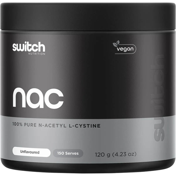 Switch Nutrition NAC Unflavoured 120g 100% N-Acetyl L-Cystine