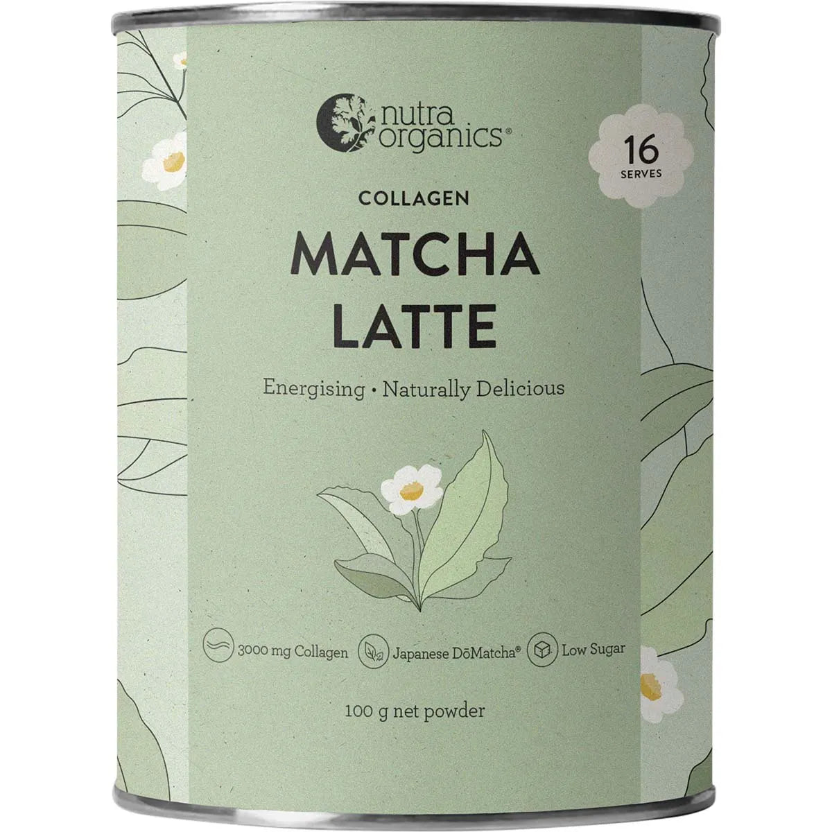 Nutra Organics Collagen Matcha Latte 100g