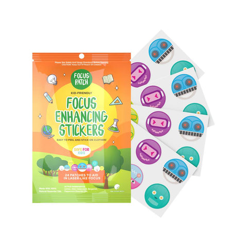NATPAT Organic Focus Enhancing Stickers x 24 Pack