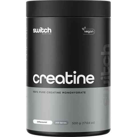 Switch Nutrition Creatine Unflavoured 500g 100% Pure Micronised Creatine Monohydrate