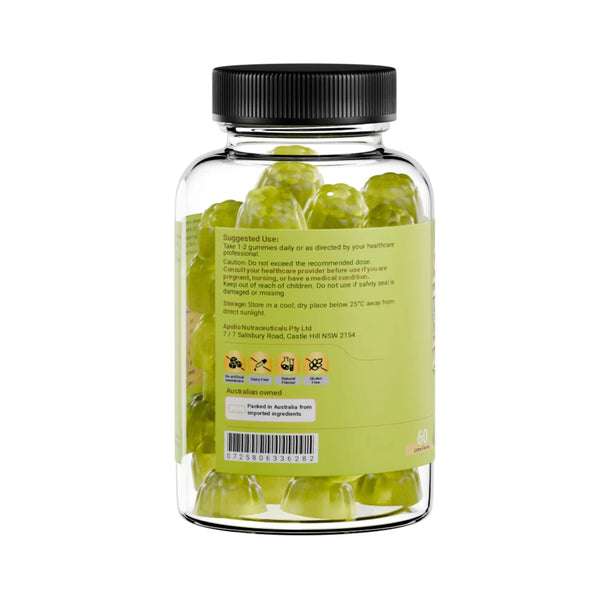 Apollo MCT Oil 60 Gummies Lime Flavoured