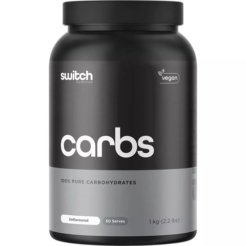 Switch Nutrition Carbs Unflavoured 1kg 100% Pure Carbohydrates