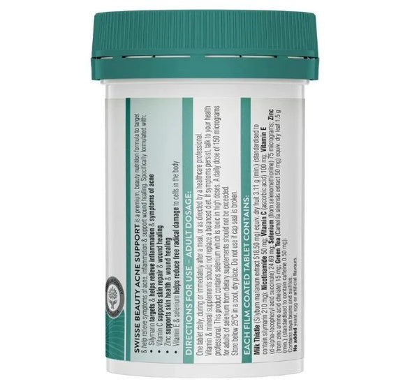Swisse Beauty Acne Support 60 Tablets