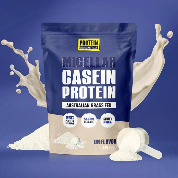 Protein Supplies Australia Micellar Casein Protein Slow Release Unflavoured 1kg