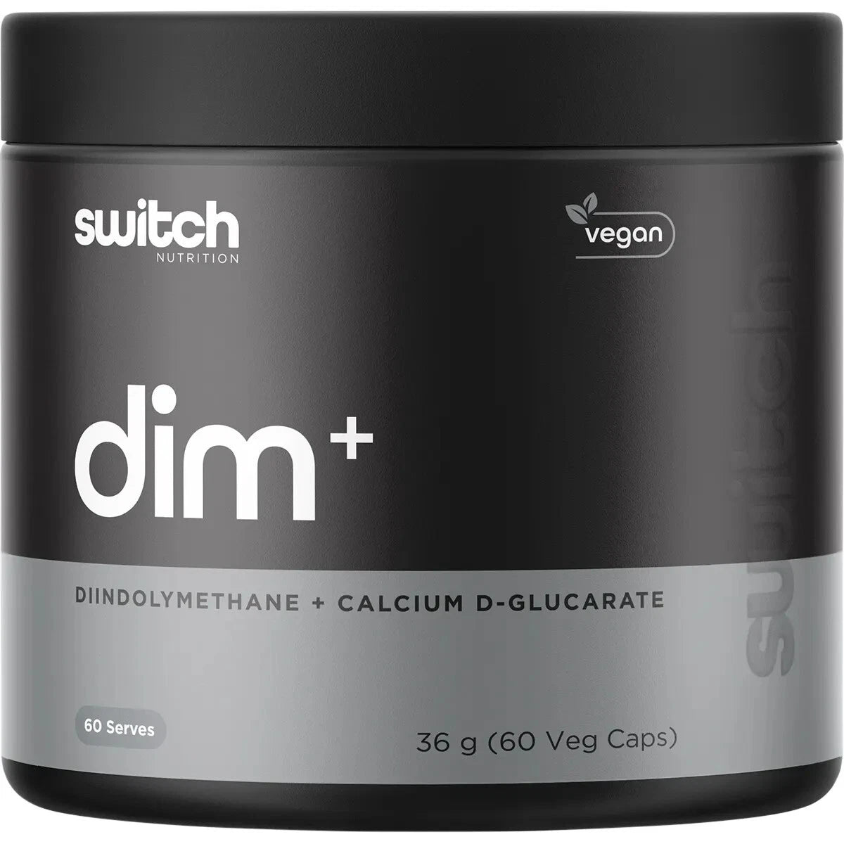 Switch Nutrition DIM+ 60 Capsules Diindolylmethane + Calcium D-Glucarate