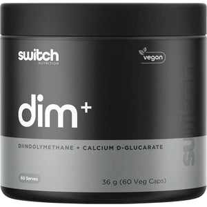 Switch Nutrition DIM+ 60 Capsules Diindolylmethane + Calcium D-Glucarate