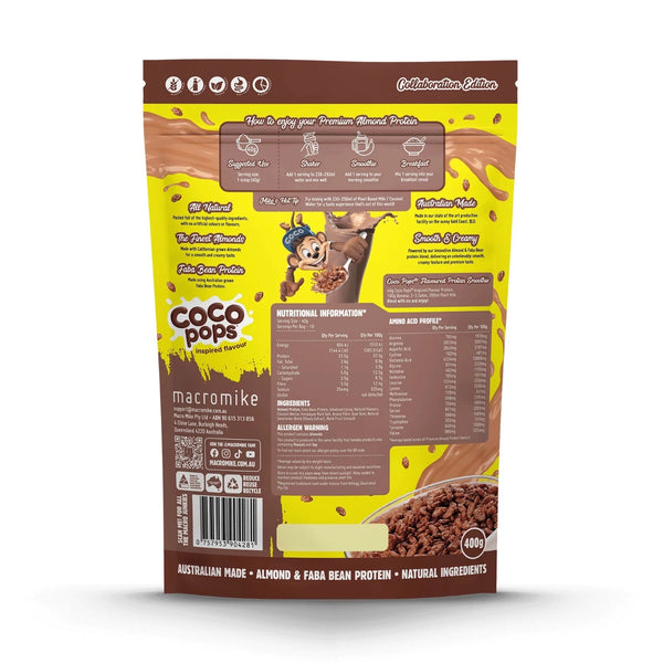 Macro Mike x Kellogg's Premium Almond Protein Coco Pops Inspired 400g