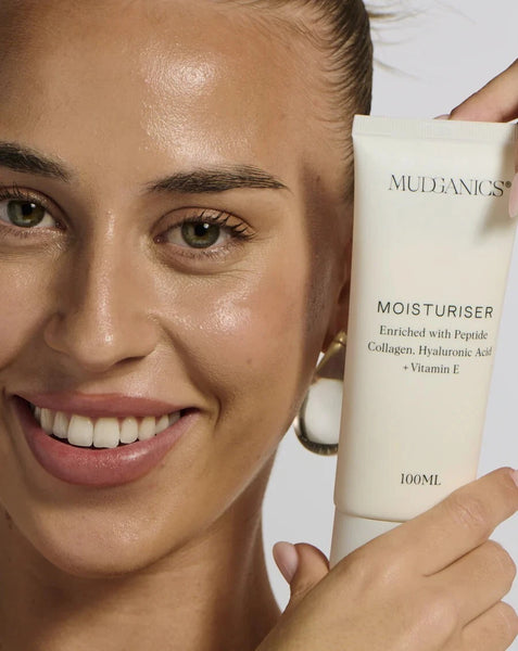 Mud Organics Moisturiser 100ml Peptide Collagen, Hyaluronic Acid + VItamin E