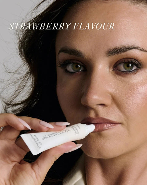 Mud Organics Luxury Lip Balm Strawberry 10ml Enriched with Sea Buckthorn
