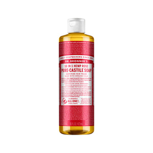 Dr. Bronner's Pure-Castile Soap Liquid 18 in 1 Hemp Rose 473ml