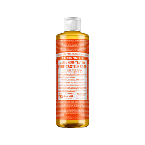 Dr. Bronner's Pure-Castile Soap Liquid 18 in 1 Hemp Tea Tree 473ml