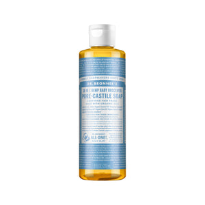 Dr. Bronner's Pure-Castile Soap Liquid 18 in 1 Hemp Baby Unscented 237ml