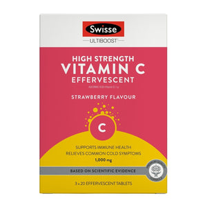 Swisse UltiBoost High Strength Vitamin C Effervescent 60 Tablets