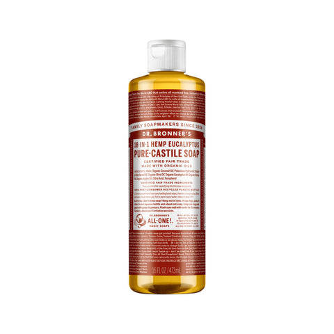 Dr. Bronner's Pure-Castile Soap Liquid 18 in 1 Hemp Eucalyptus 473ml